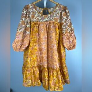 American Eagle Bohemian Floral romantic babydoll dress